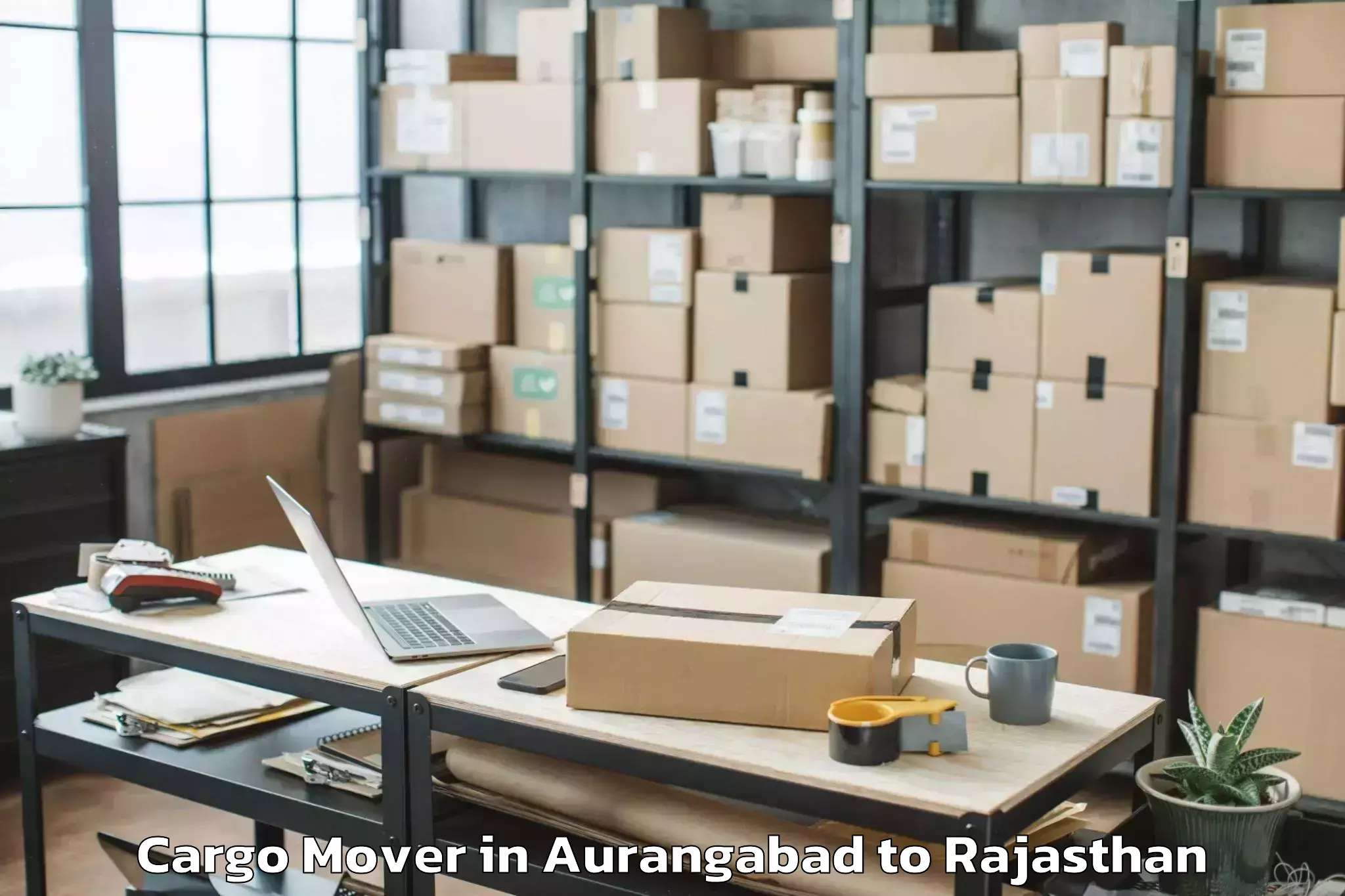 Easy Aurangabad to Madhav University Pindwara Cargo Mover Booking